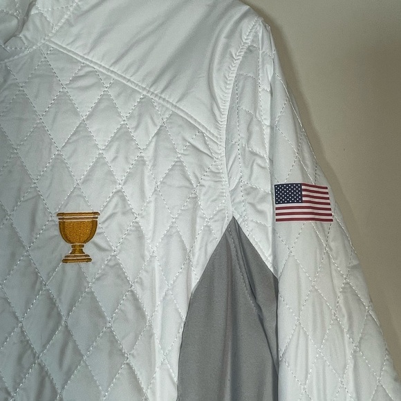 Zero Restriction Womens Sz M White 2024 Presidents Cup Sydney Quilted USA Golf - Picture 3 of 15